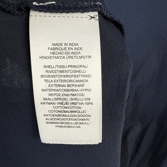 NWT Lauren Ralph Lauren Short Embroidered Sleeve Top Womens 2x Plus Size Navy B - Picture 10 of 12